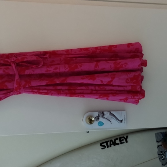 Tanya Taylor size 6 hot pink and red floral 100% silk dress - Picture 10 of 16